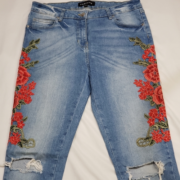 Embroidered floral Jeans - Picture 5 of 6